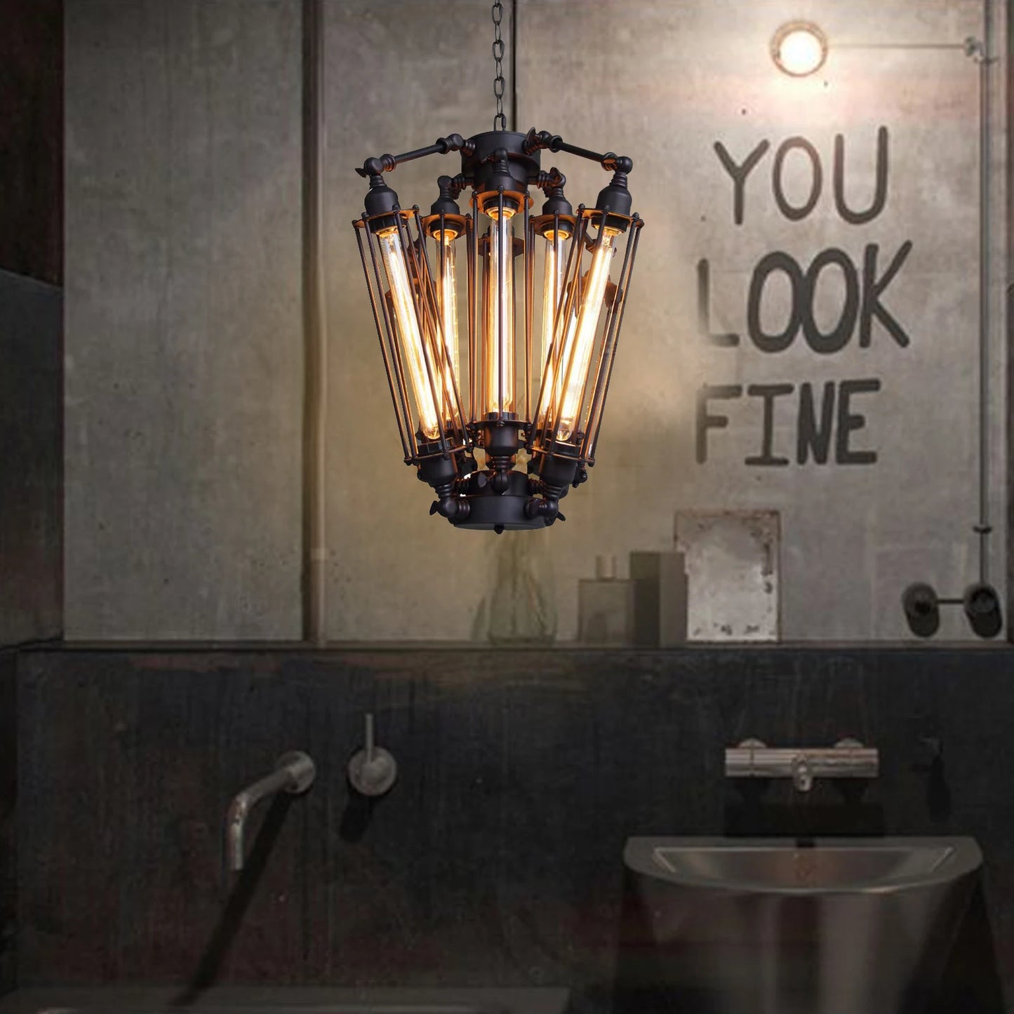 Industrial Metal Steampunk Pendant Lamp