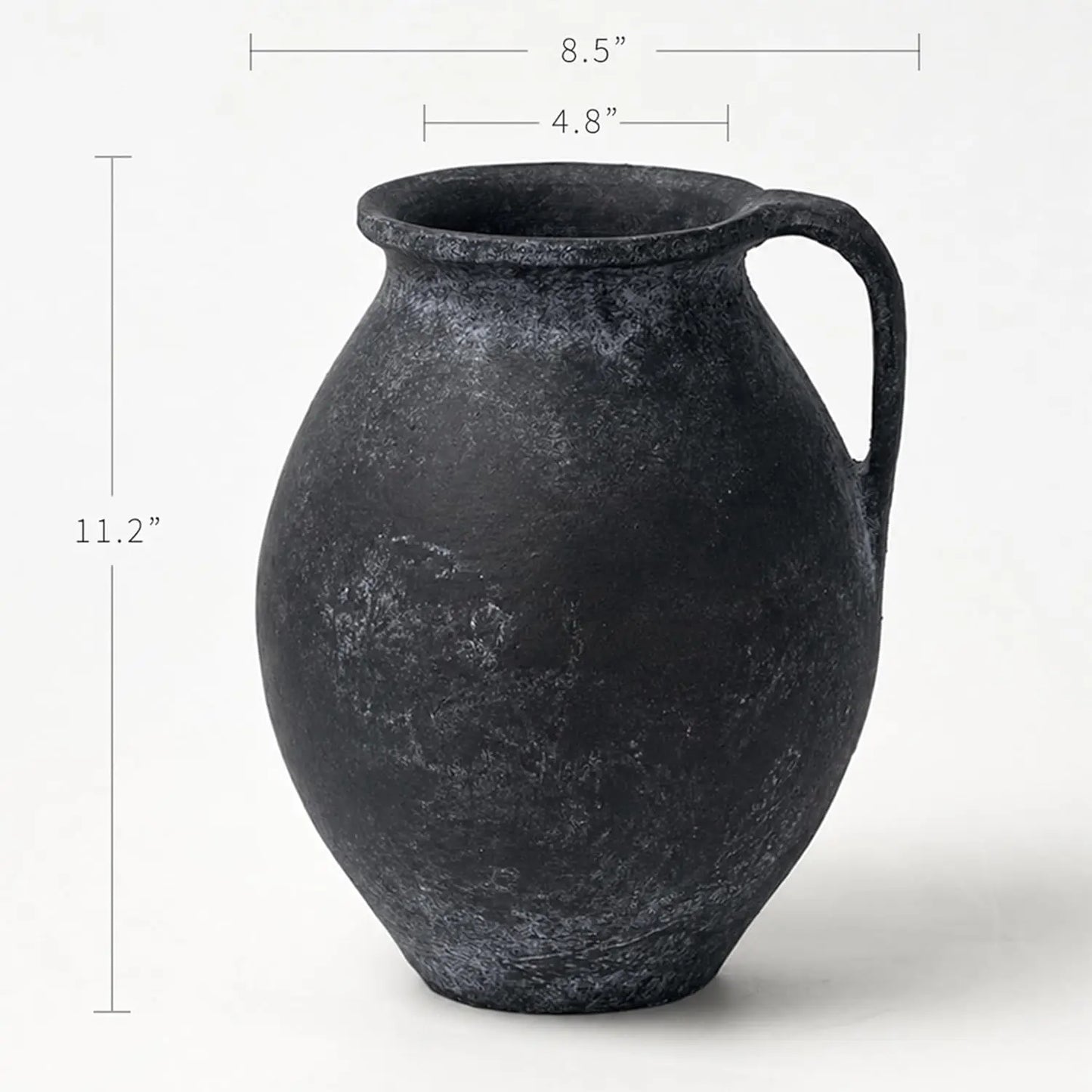 Ceramic Large Vase Zen Style Distressed Farmhouse Decor