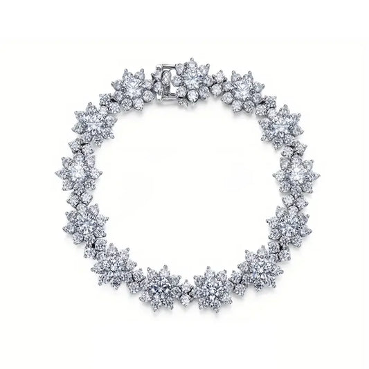 Moissanite Bracelet S925 Chain Link Jewelry Gift for Special Occasions