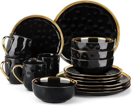 Porcelain Dinnerware Set For Four Dishwasher Safe Everyday