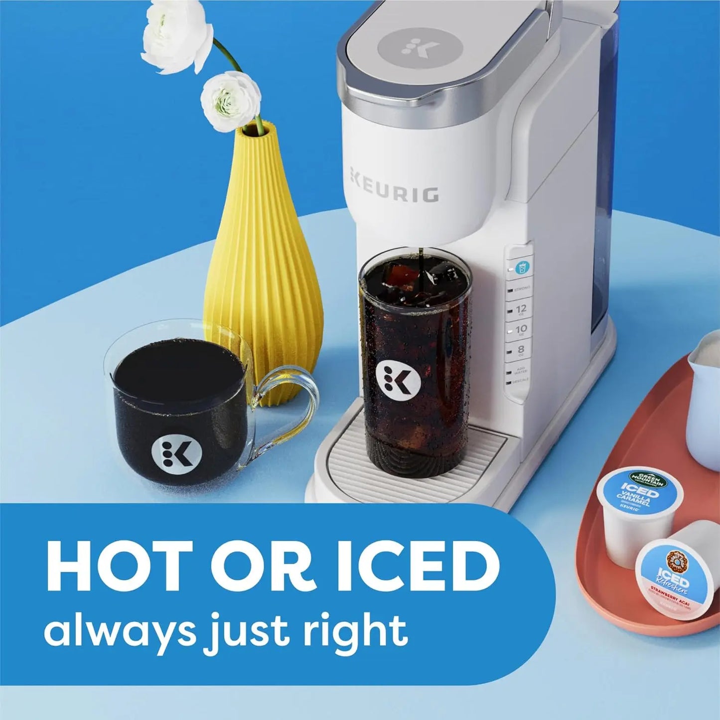 Iced Coffee Maker K Cup Pod Single Serve Brewer Premium