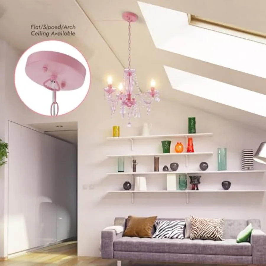 Crystal Chandelier 3 Light Modern K9 Acrylic Pendant for Dining