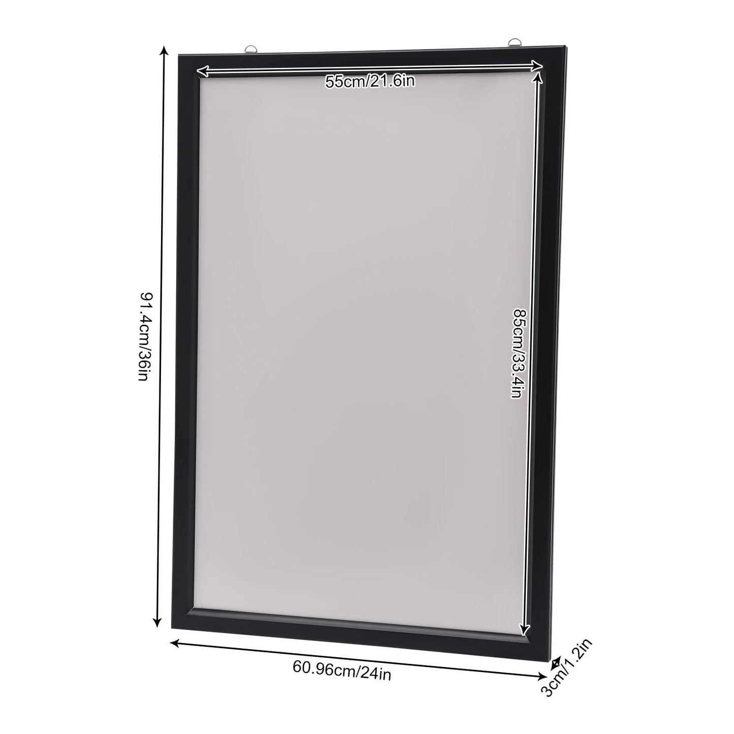 Bymaocar LED Poster Frame Warm Illuminated Acrylic Aluminum Alloy