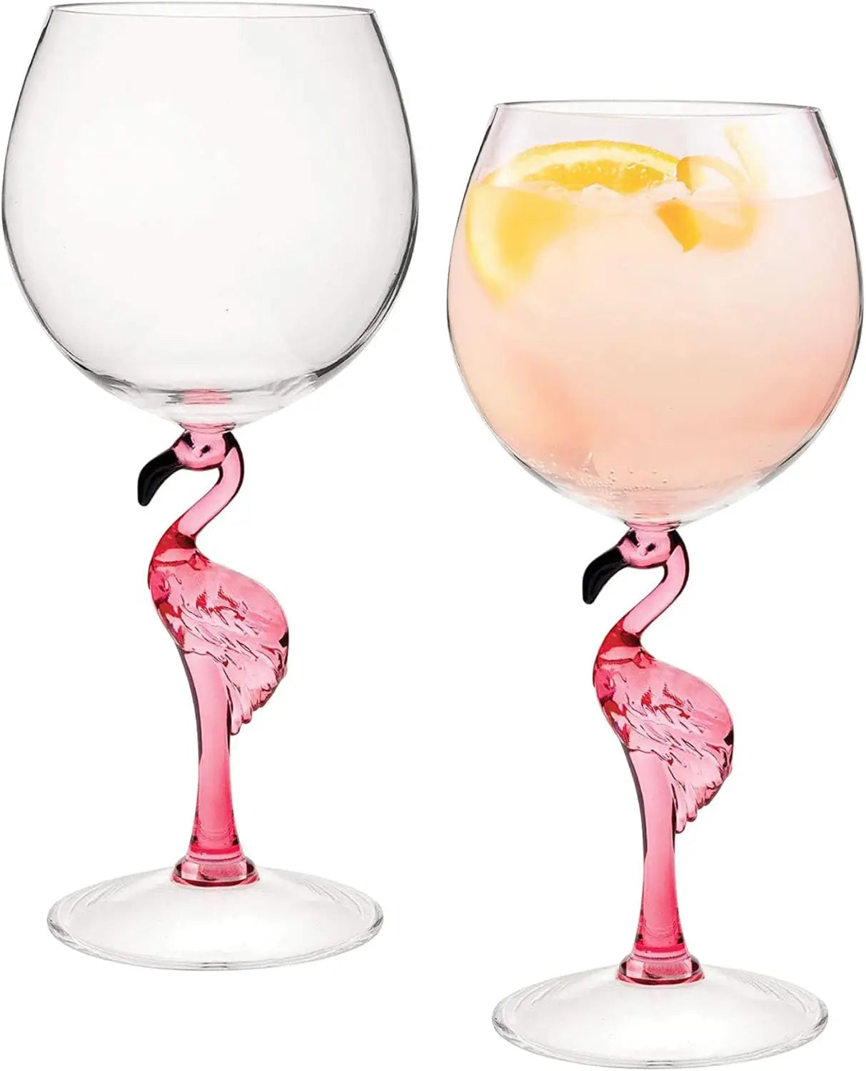 Flamingo Stem Wine Glasses Flamingo Shaped Reusable Acrylic
