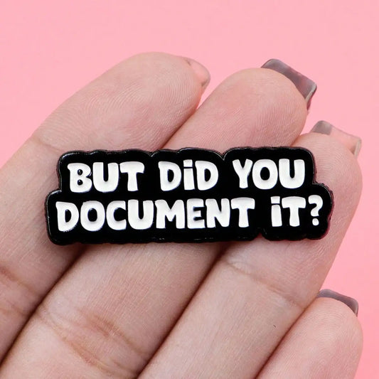 Funny Quote Enamel Lapel Pin Brooch Badge For Clothes Bags Jacket Office Teacher Gift