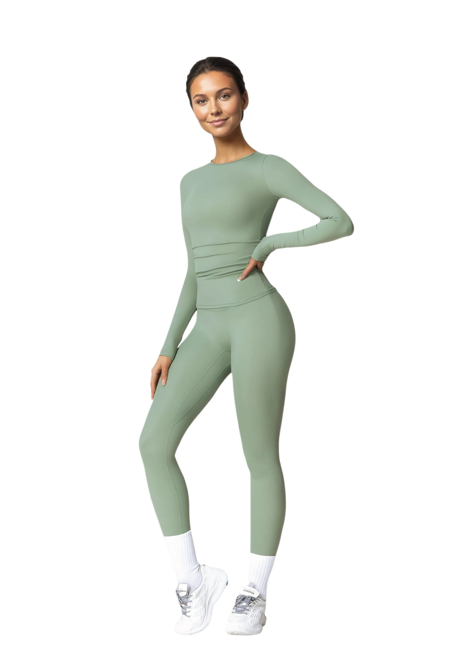 Women's Yoga Pilates 2 Piece Seamless Sportswear Set For Workout