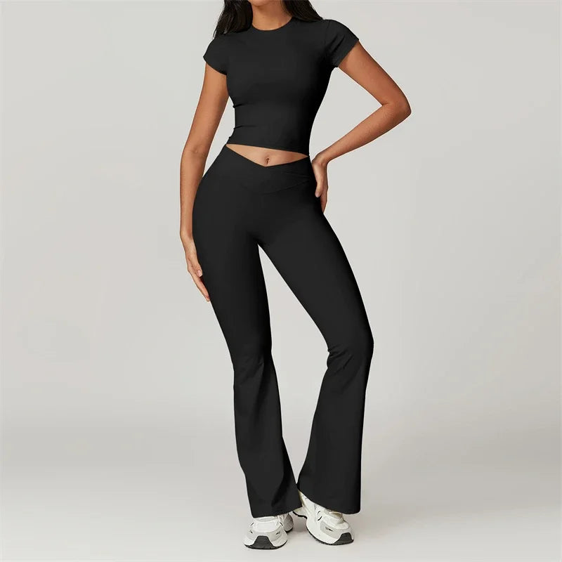 Dhiemeid Women 2 Piece Yoga Set Tracksuit Sportswear