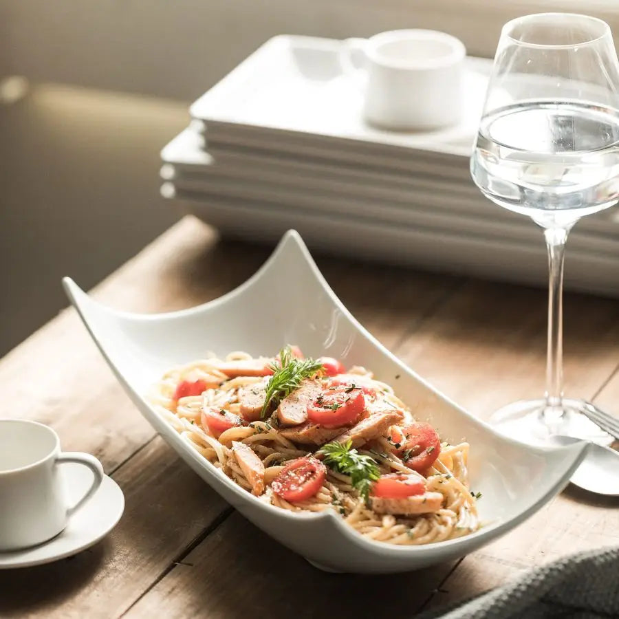 Porcelain Serving Dishes Set For Entertaining Elegant Tableware