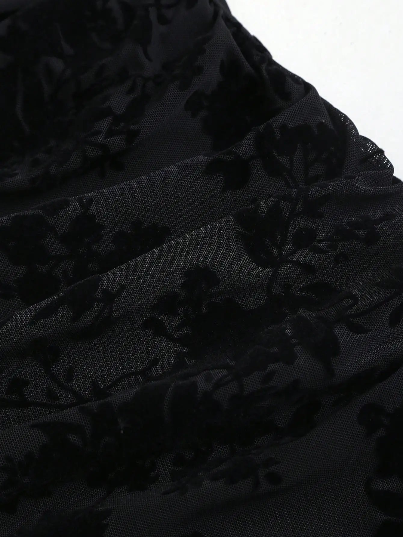 Velvet Floral Print Strapless Ruched Bodycon Mini Dress