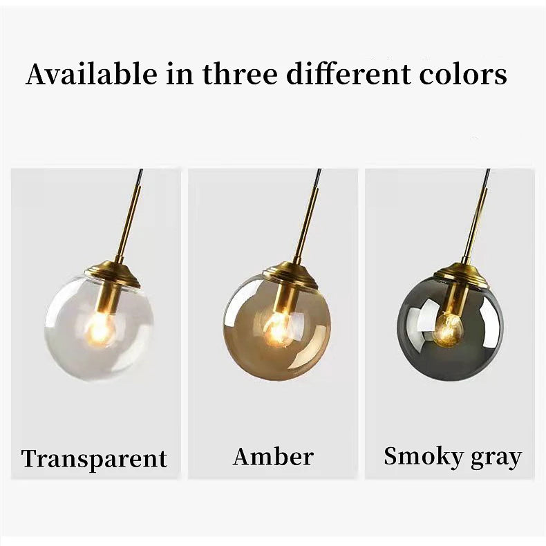 MSZGJY LED Modern Luxury Metal Chandelier Glass Pendant Lamp