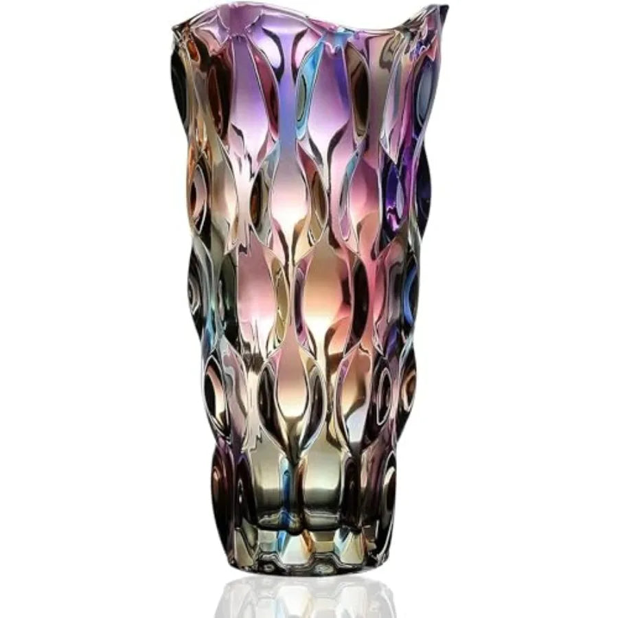 Crystal Clear Glass Vase For Flowers Centerpieces Home Decor