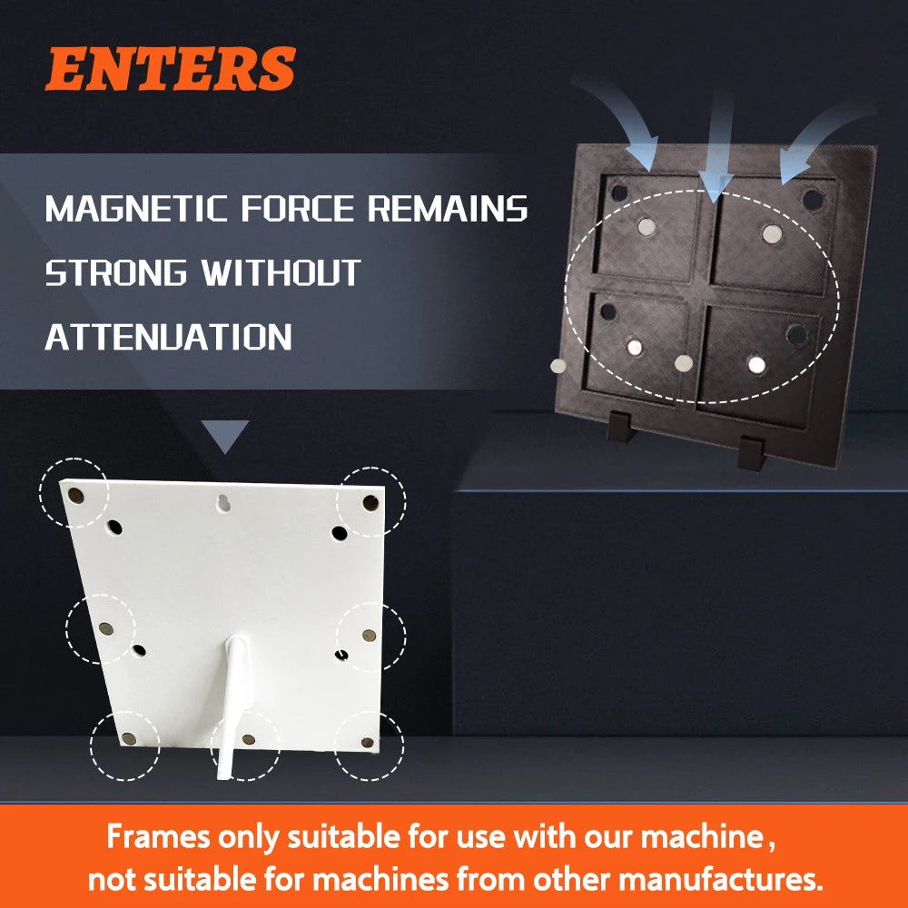 10 Pack 50x50mm Blank Photo Frames For Magnetic Fridge Magnets