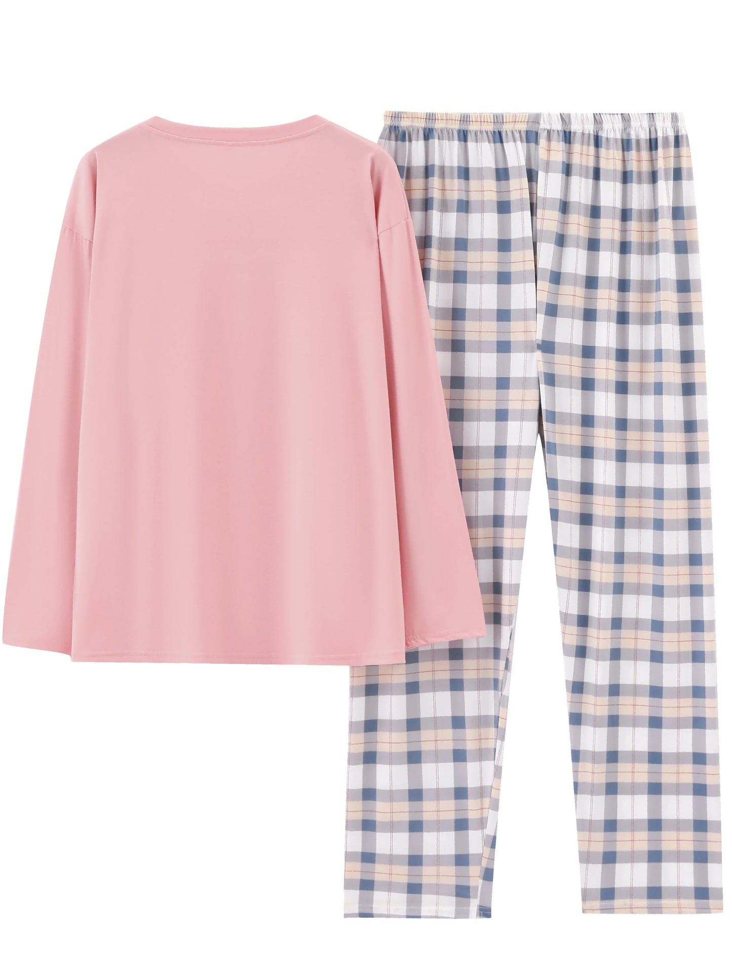 2-Piece Spring and Autumn Pajamas Set for Women Long Sleeve Korean Fashion Casual Sleepwear Loungewear Casual Pijama Set