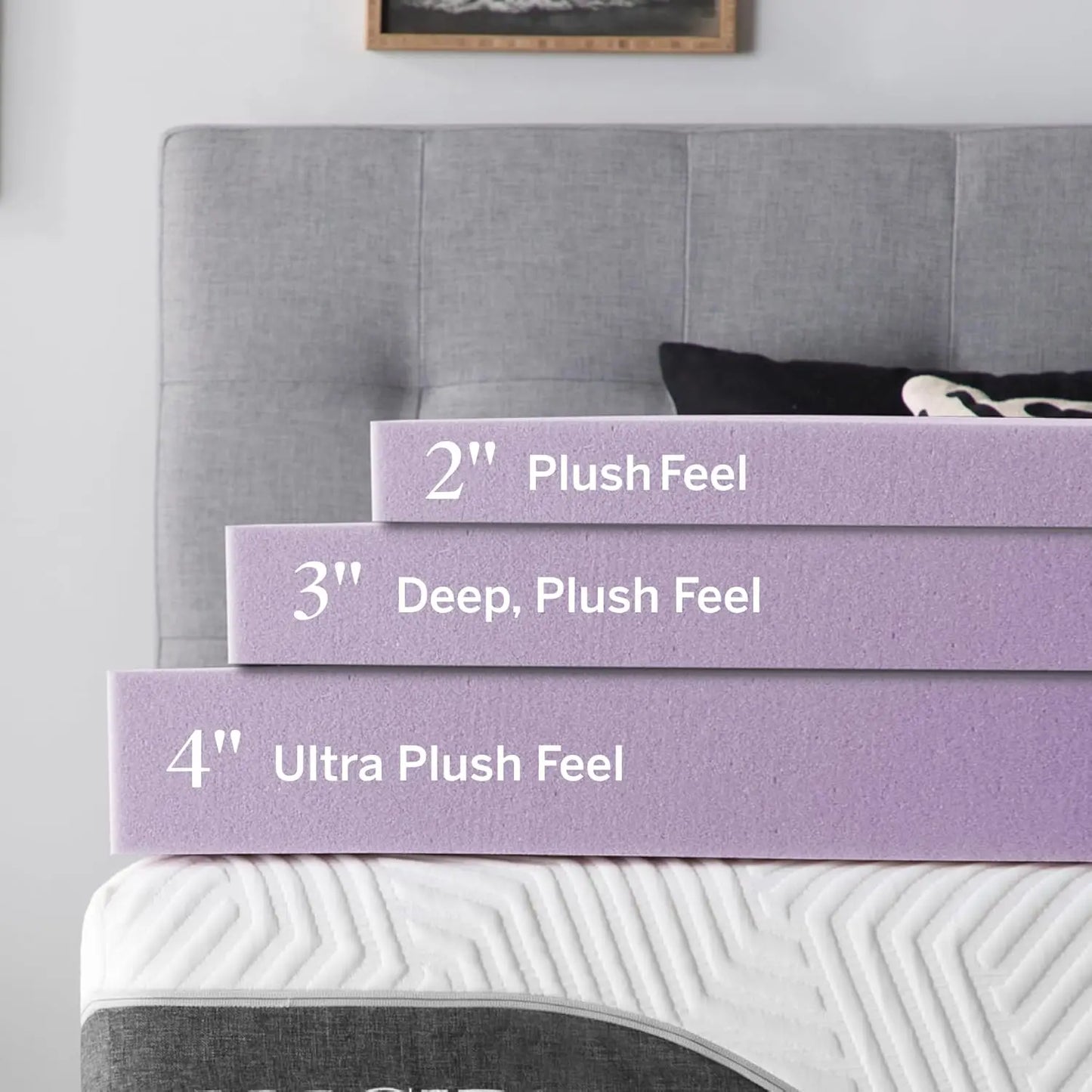 Memory Foam Mattress Topper With Essential Oil Infusion