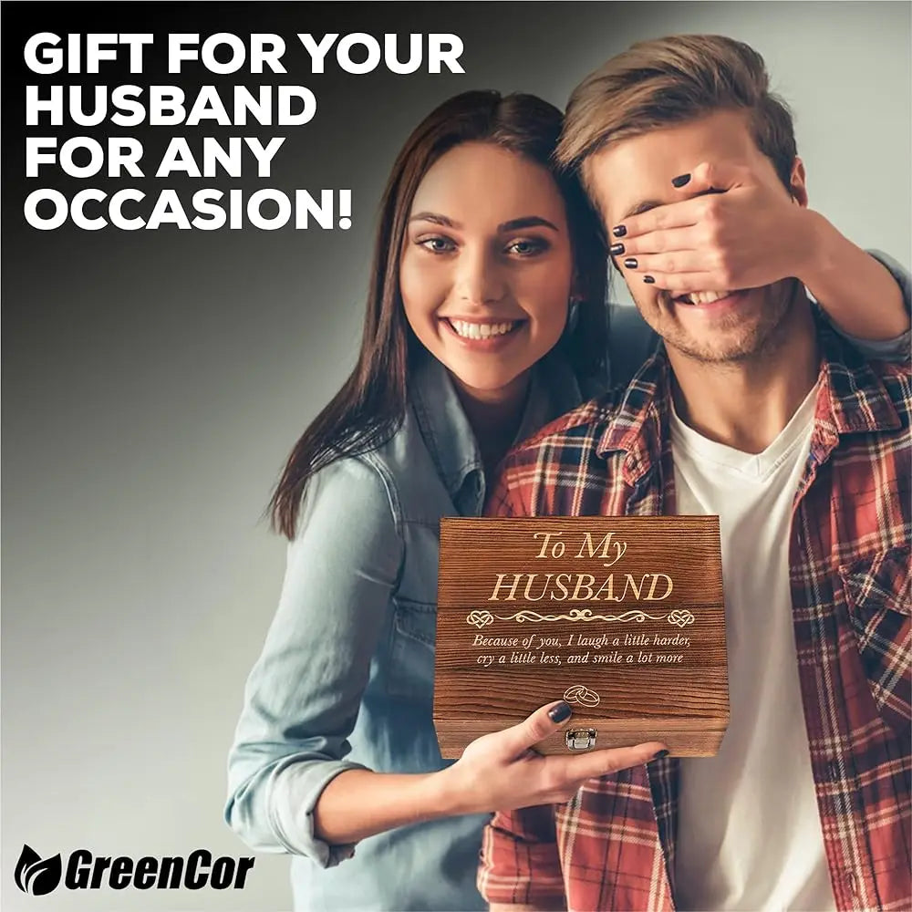 ZUIDID Anniversary Engraved Whisky Glass Gift Set For Husband