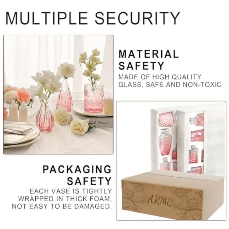 Bud Vase Bulk Set Of Glass Vases For Wedding Centerpieces