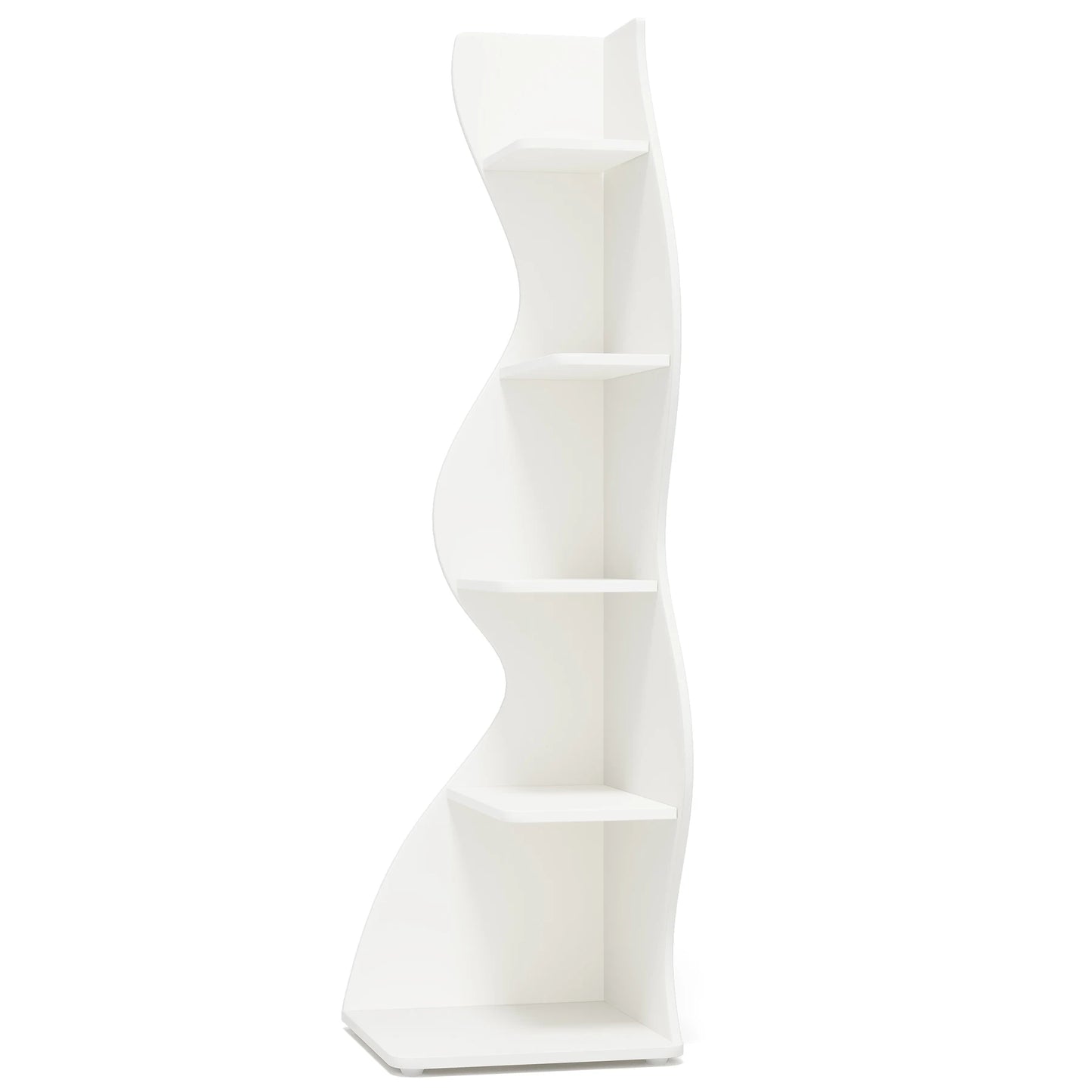Tribesigns Corner Shelf Five Tier Wall Bookcase And Plant Stand