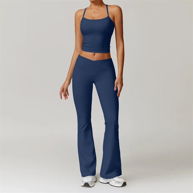 Dhiemeid Women 2 Piece Yoga Set Tracksuit Sportswear