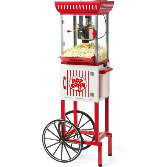 Popcorn Maker Machine With Cart Makes Up To 10 Cups