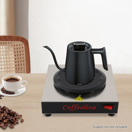 Commercial Large Cup Warmer 110V 80W with Heating Plate for Oversized Mugs Milk Jugs Soup Pots Office Restaurant Break Room Use