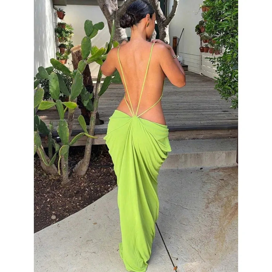 Women's Casual Backless Bodycon Dress For Summer Vacation