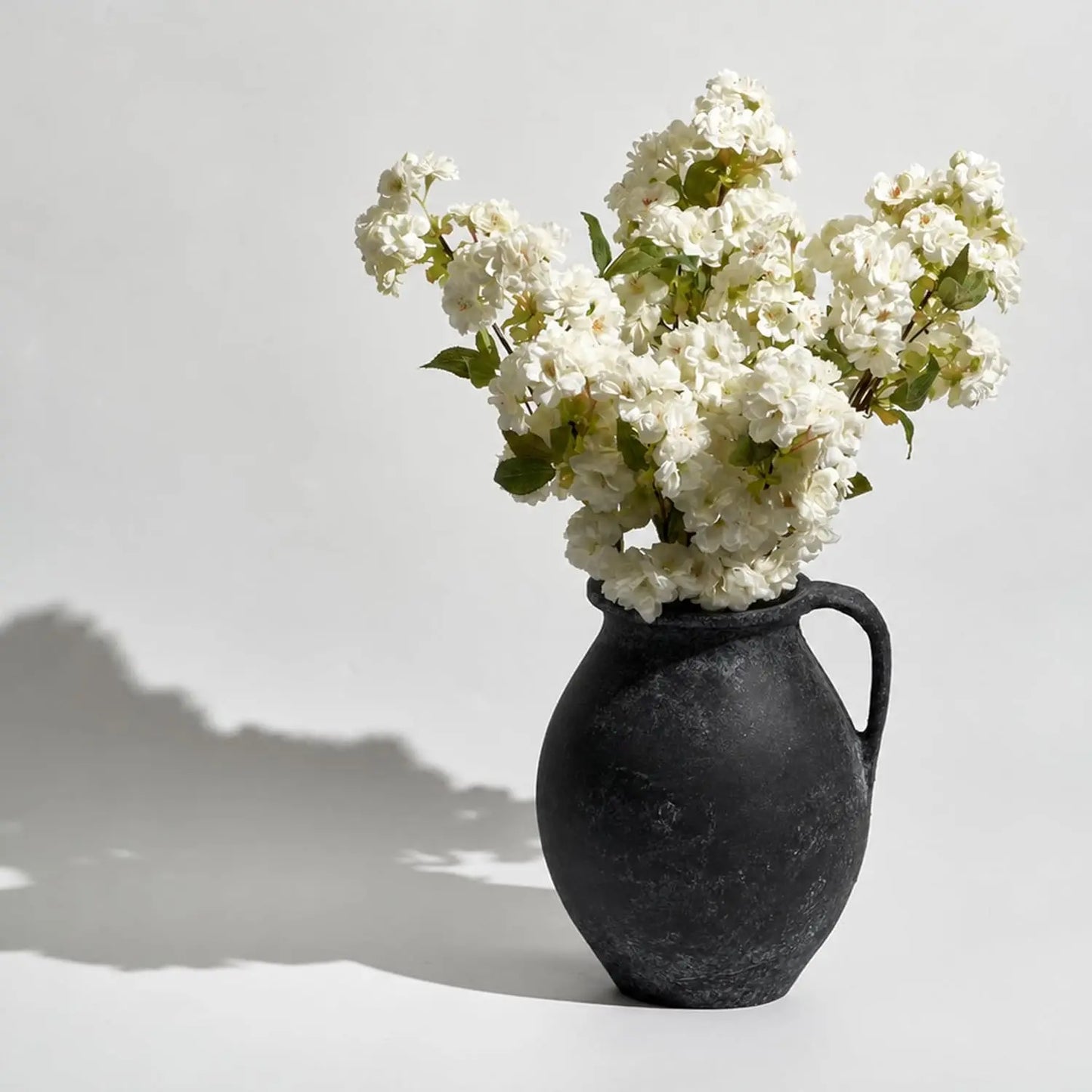 Ceramic Large Vase Zen Style Distressed Farmhouse Decor