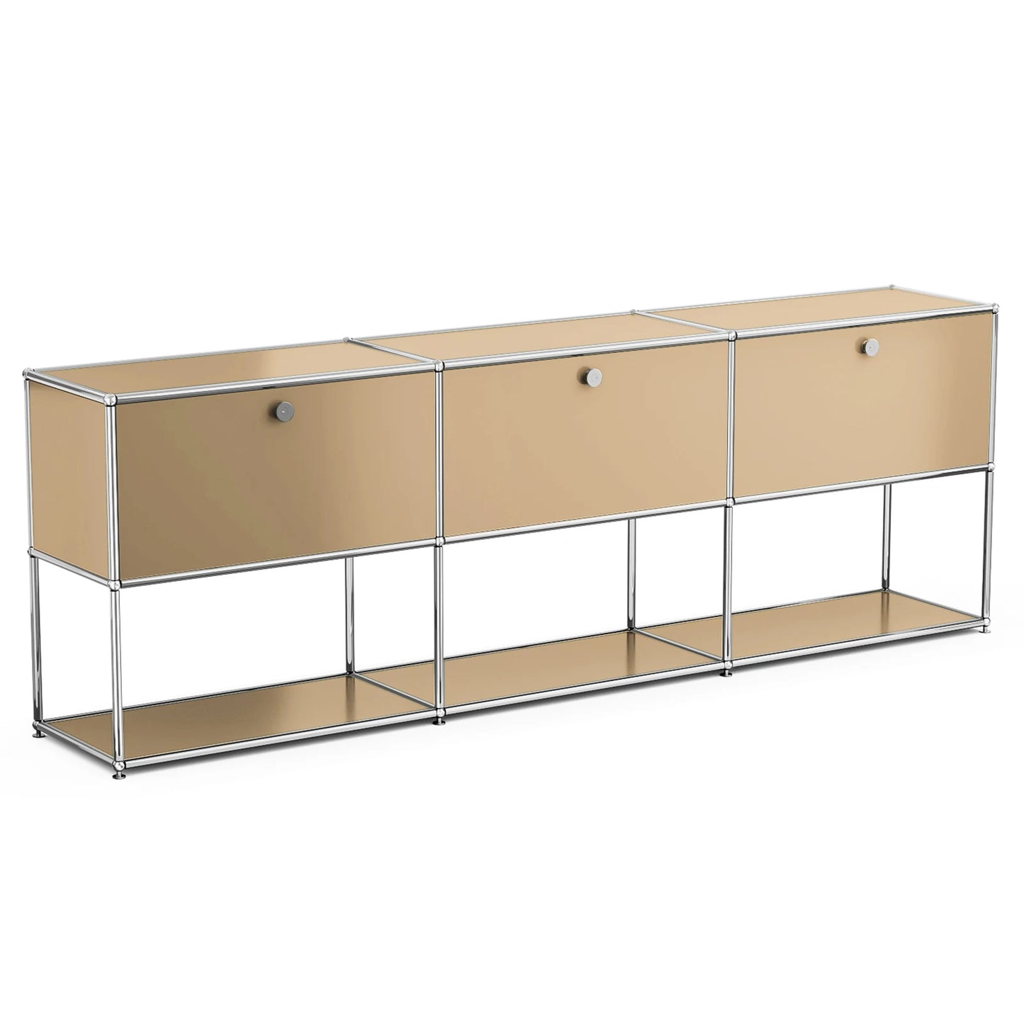 Furgle Modern Modular Metal Storage Cabinet Freestanding Sideboard Living Room