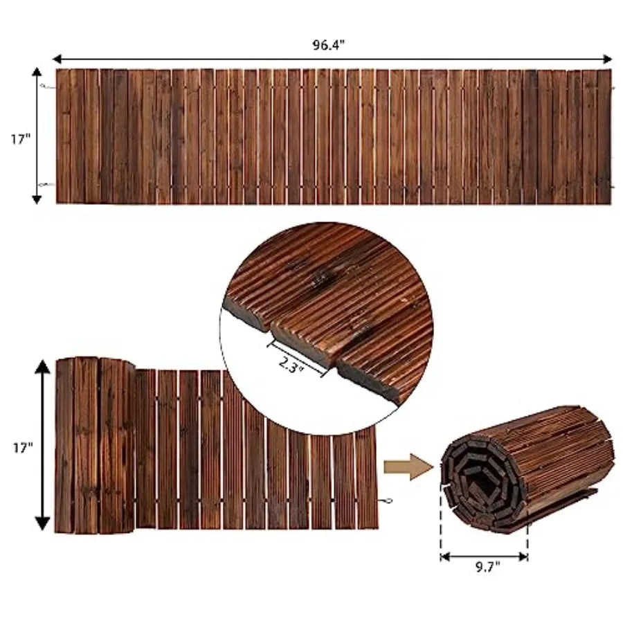 Wooden Garden Pathway Cedar Walkway For Outdoor Patio