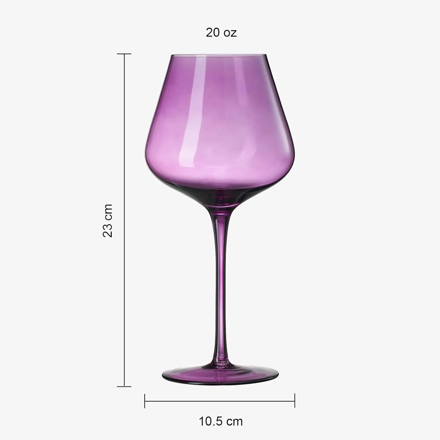 Colors Of Love Valentines Crystal Wine Glasses Set Of 6