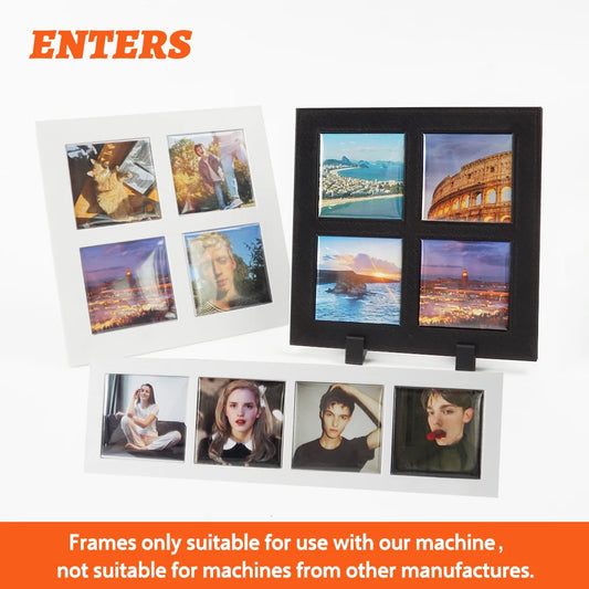 10 Pack 50x50mm Blank Photo Frames For Magnetic Fridge Magnets