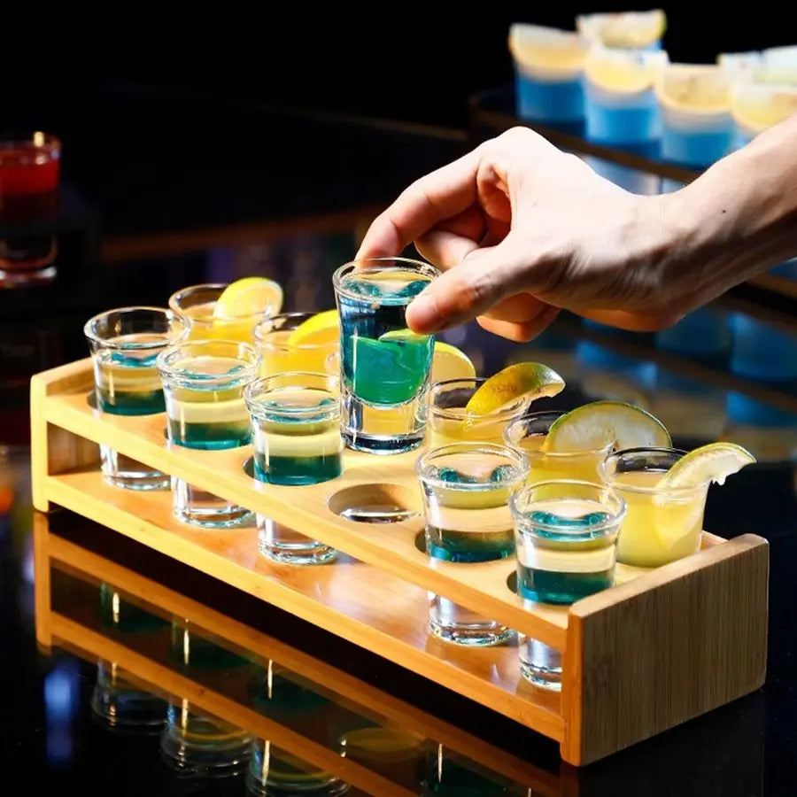60 Pack Glass Shot Glasses With 10 Pourers For Bars