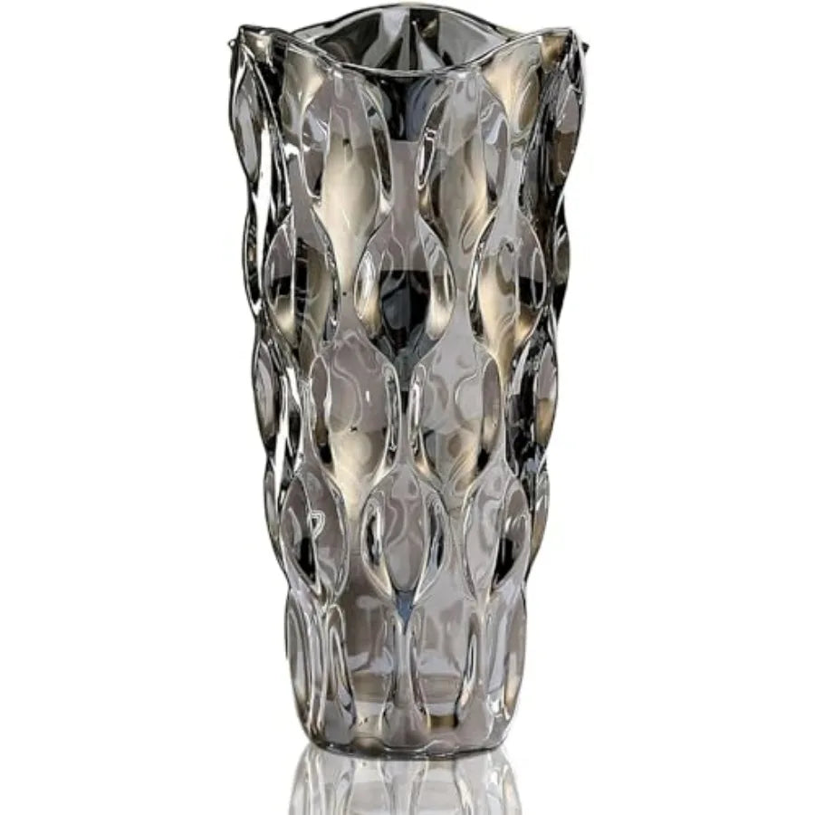 Crystal Clear Glass Vase For Flowers Centerpieces Home Decor