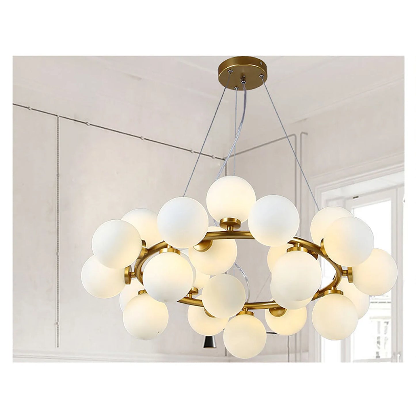 25 Light Modern Adjustable Pendant Chandelier For Living And Dining