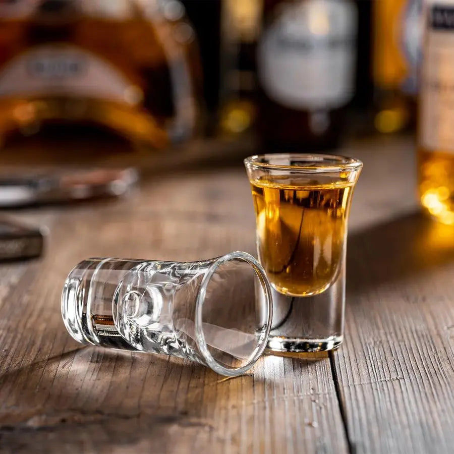 60 Pack Glass Shot Glasses With 10 Pourers For Bars