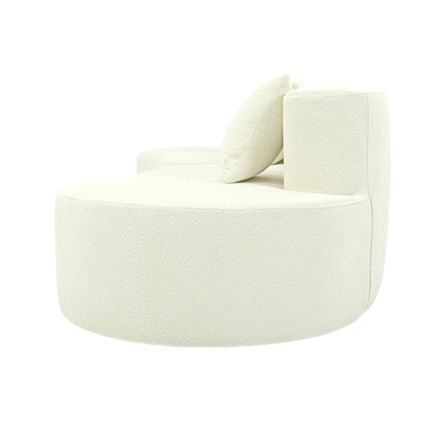 US Modern Curved Four Seat Half Moon Modular Sofa For Living Room