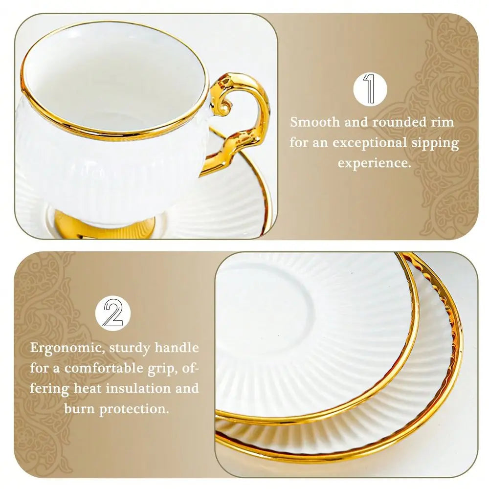 Ceramic Turkish Coffee Cups And Saucers Espresso Set