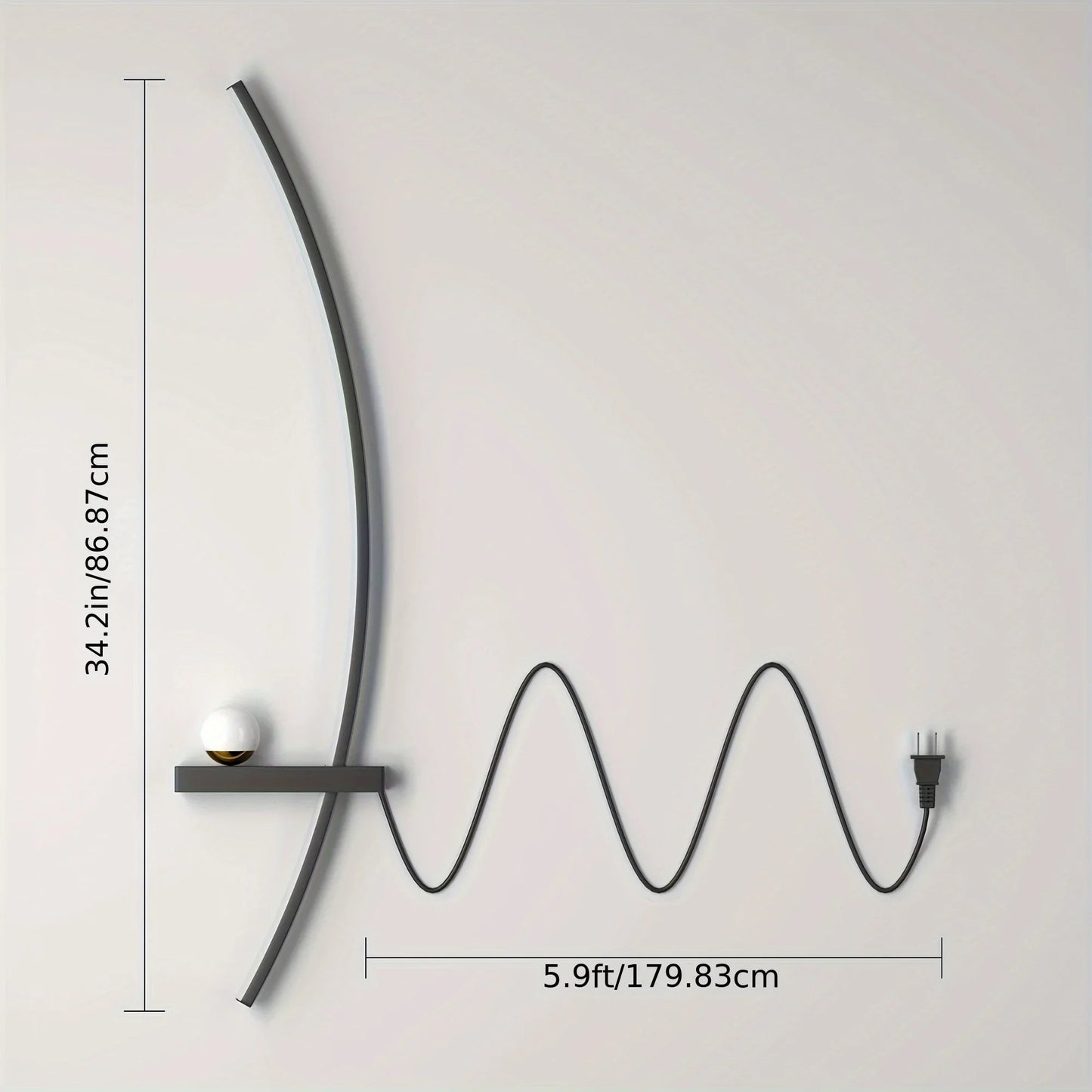 Modern Adjustable LED Wall Sconce Pair for Indoor Bedroom Lighting