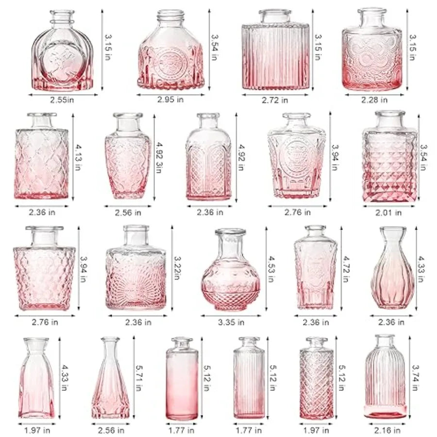 Bud Vase Bulk Set Of Glass Vases For Wedding Centerpieces