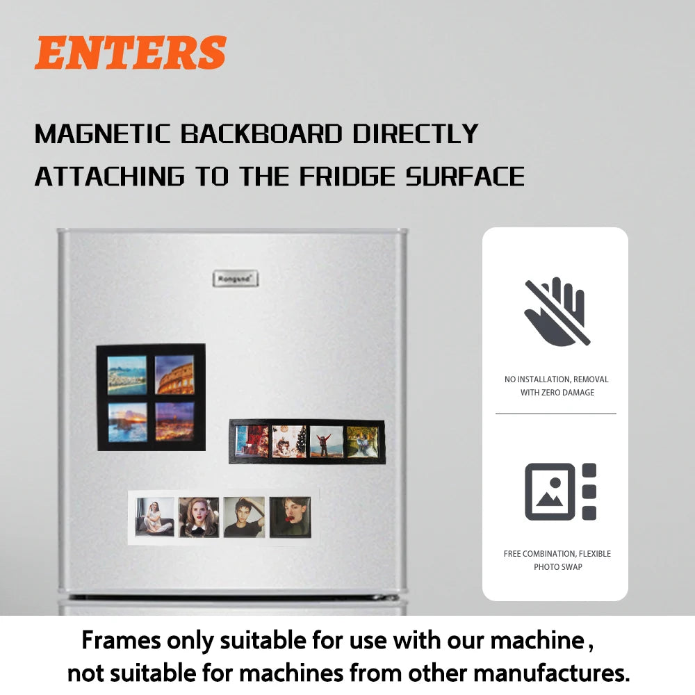 10 Pack 50x50mm Blank Photo Frames For Magnetic Fridge Magnets