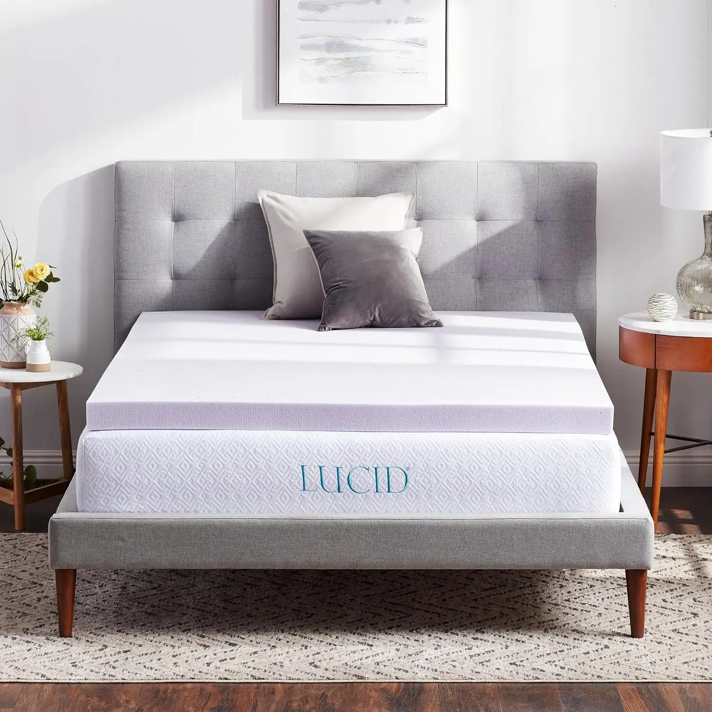 Memory Foam Mattress Topper With Essential Oil Infusion