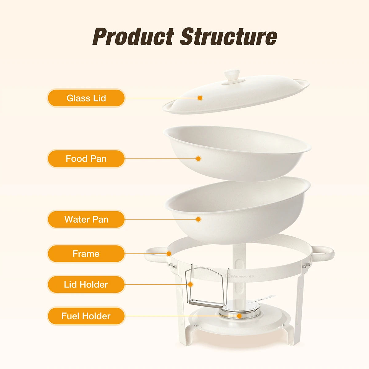 Maifanite Coated Stainless Steel Chafing Dish Buffet Set