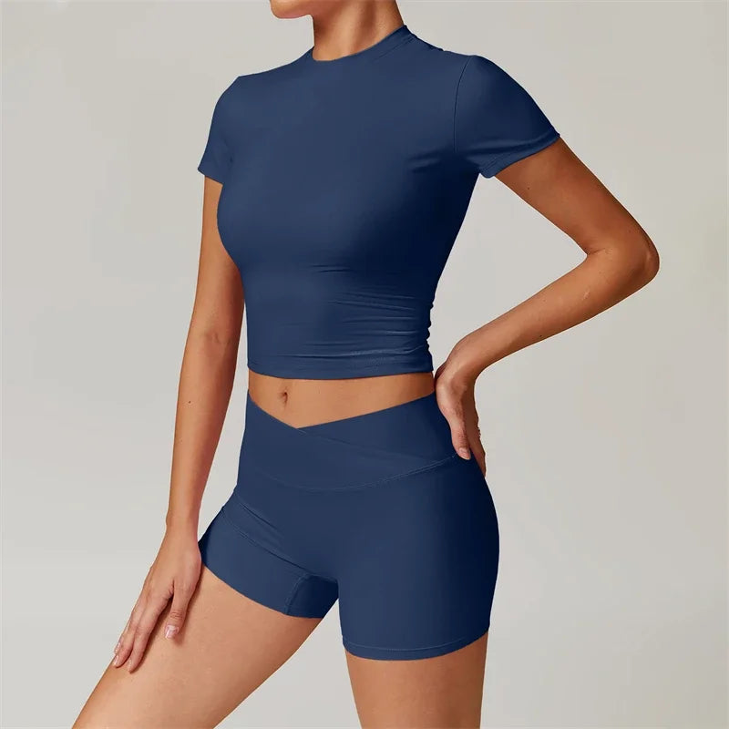 Dhiemeid Women 2 Piece Yoga Set Tracksuit Sportswear