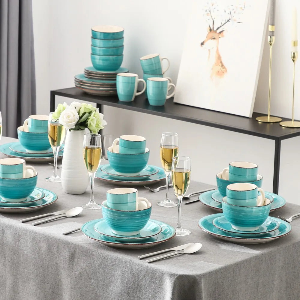 Malacasa BellaT Porcelain Dinnerware Set For Everyday Dining And Entertaining
